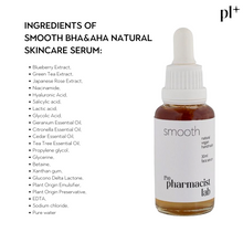 Load image into Gallery viewer, Smooth BHA &amp; AHA Natural Skincare Serum